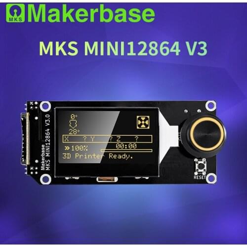 Makerbase MKS MINI12864 V3 Insert SD Card Front LCD Smart Display Screen 3D Printer Parts MKS SKR VORON mini 12864