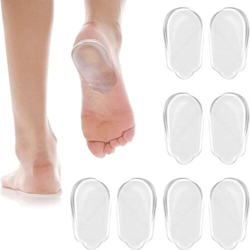 1 Pair Orthopedic Insoles Silicone Heightening Foot Pad Correction O/X Leg Relieve Heel Pain Fasciitis Heel Pad Foot Care Tool