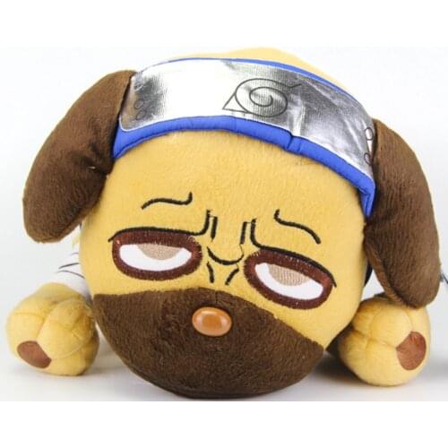 20cm Fox ) ( 30cm Dog ) Narutos Soft Stuffed Plush Doll Toy Hatake Kakashi Pet Pakkun Dog Tummy Kurama Kyuubi Nine Tales Fox