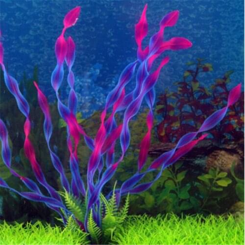 2021 New Green Artificial Simulation Protection Materials Plastic Water Plants For Fish Tank Aquarium Accessories Decoration