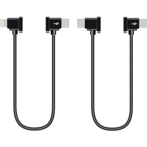 2x DATA CABLE FOR SMARTPHONE/TABLET For DJI Mini 2 / Mavic Air 2 / Pocket 2 / OSMO Pocket