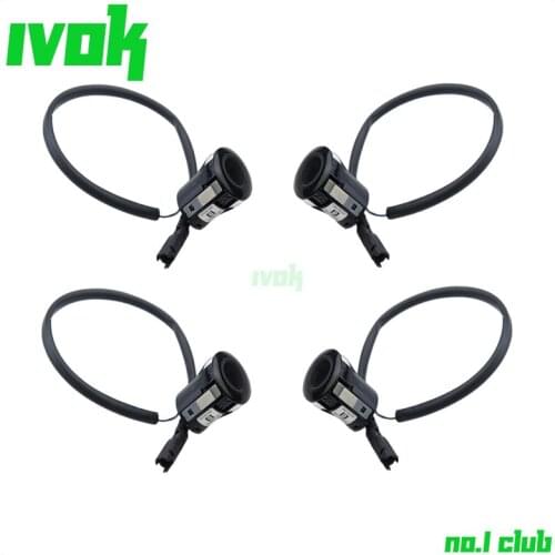 4Pack Parking Distance Control PDC Sensors Assistance For Lexus ES300 Toyota 08511-74020-C0 Black