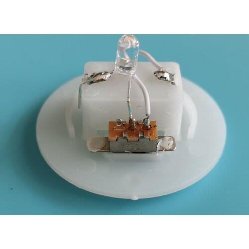 5pcs 46mm button battery case AG13 LR44 battery box with switch LED light battery holder