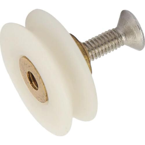 5Pieces/Lot 23mm Shower Room Concave Wheel Grooved Wheel Stainless Steel Screw Glass Door Concave Wheel