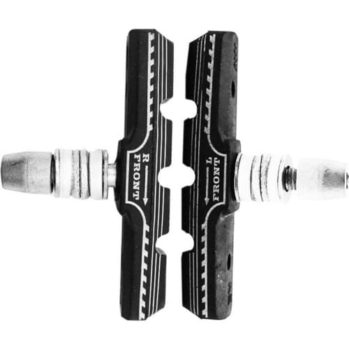 50%HOT 2Pcs Universal MTB Bike Bicycle Front Rear Rubber V Brake Pads Holders Blocks