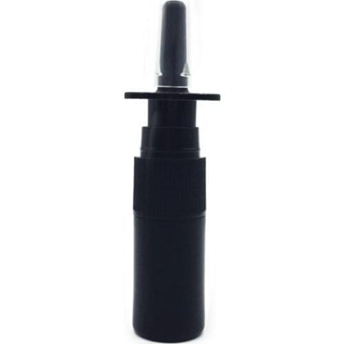 500pcs/lot 5ml HDPE White Black Empty Plastic Nasal Mist Spray Bottles
