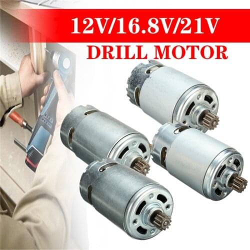 7.2/12/16.8/21V 12 Teeths Electric Gear DC Motor For Cordless Drill Screwdriver Maintenance Spare Parts