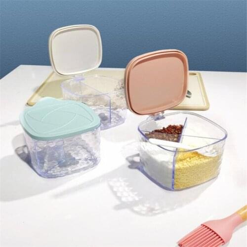 Spice jar Tins set salt and pepper shakers seasoning container box spices storage box condiment bottle spice rack organizer