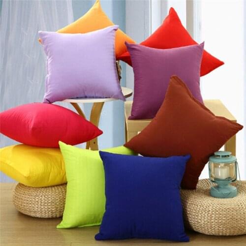 Candy Color Cushions Cover bag Office Chair Seat Back Cushion on Sofa Throw Pillow Cloth Modern Style Without Core Home decor