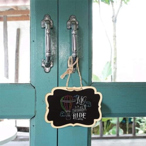 12Pcs/Set Mini Rectangle Wooden Chalkboard Blackboard Double Side Message Board Plaques Signs for wedding party office family