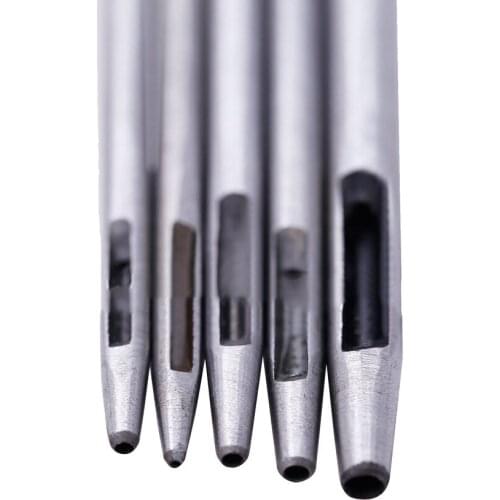 0.5mm-4mm Belt Punching Leather Hole Punch Hollow Drilling Tools Carbon Steel Leather Punching Tool
