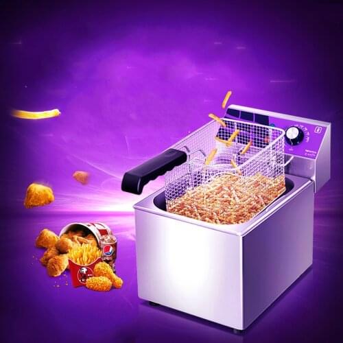 Electric Deep Fryers Commercial oil fryer electric frying pan deep-frying machine strip mechatronic NEW