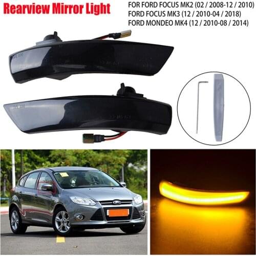 Rearview Side Mirror Signal Blinker Indicator Light Fit for Ford Focus 2 MK2 2008-2011 Facelift EU MK3 MK3.5 Hatchback Mondeo