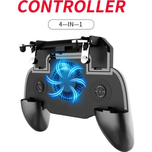 Controller gamepad joystick R1 L1 Shooter joypad game pad Cooler Fan with 2000/4000mAh Power Bank l1r1 for phone android iphone