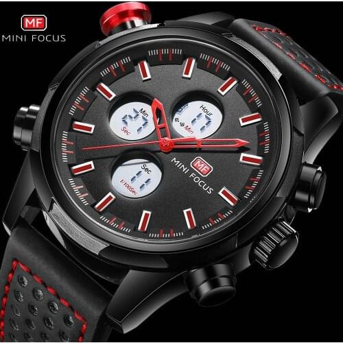Мужские часы с двойным циферблатом MINIFOCUS China At AliExpress