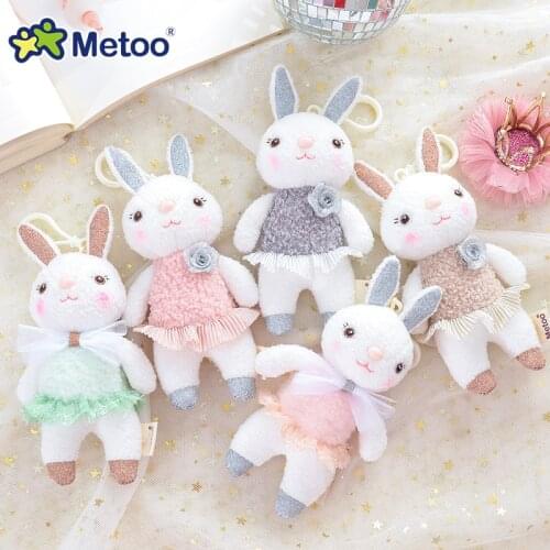 Metoo Soft Pendant Doll Unicorn Hanging Toys Cute Oudi Plush Animals Bag Ornaments Key Chain Decoration Toy Girls Women Gift