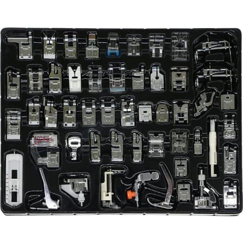 52pcs Domestic Sewing Machine Accessories Presser Foot Presser Feet Set for Babylock, Janome, Elna, Toyota, New Home, Simplicity