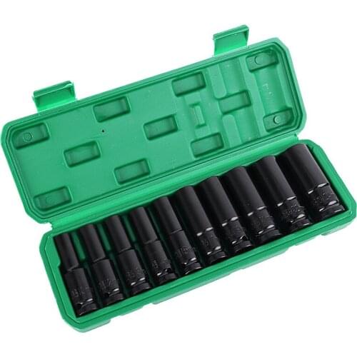 10/1pcs Electric Impact Wrench Hexs Socket Head Set 1/2" Socket Wrench Set Drive Adapter for Electric Drills Wrench Screwdrivers