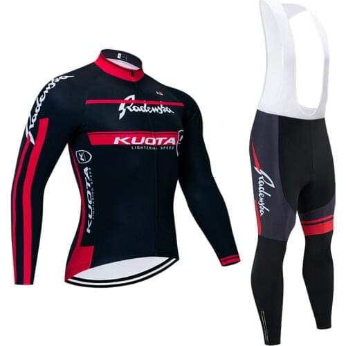 2020 Winter NEW KUOTA CYCLING TEAM JERSEY Bibs pants set Ropa Ciclismo MEN Women winter thermal fleece BIke jacket Maillot