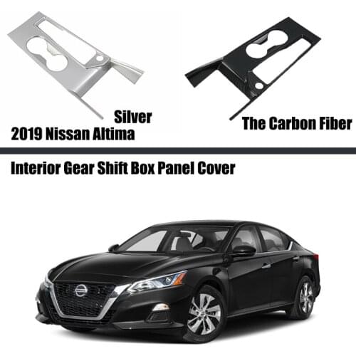 For Nissan Altima 2019 2020 Car Front Gear Shift Box Panel Decor Cover Trims Fit Carbon Fiber Interior Accessories