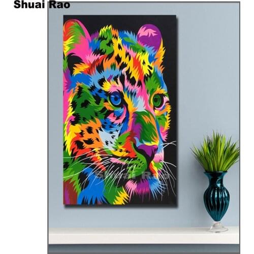 Full display diamond mosiac Colors Cheetah painting diy Diamond Painting 5d Diamant Embroidery rhinetones Cross Stitch tiger