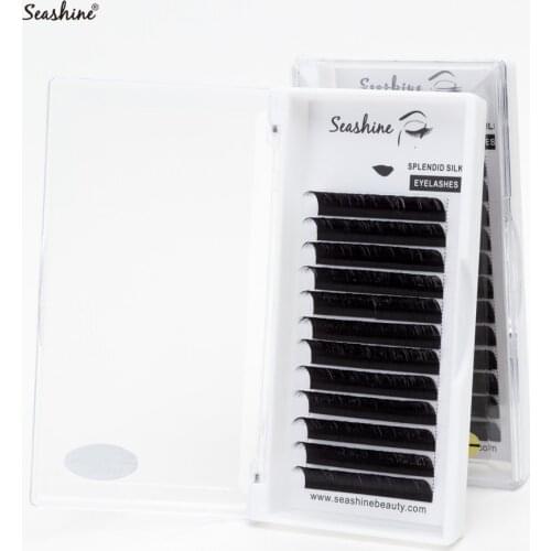 Seashine 12rows Professional Individual Eyelashes Extension Russia Volume Eyelash Extension Supplies Materials High Quality Lash