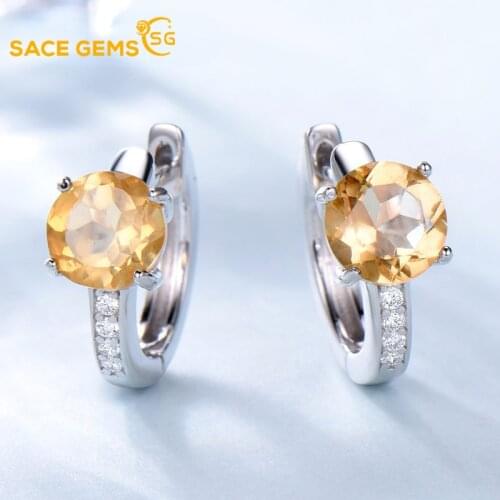 Женские золотые серьги SACE GEMS China At AliExpress
