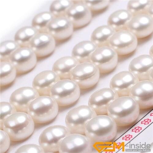 AAA Grade 4/5 8mm - 9mm Freshwater Cultured Pearls Beads Half Drilling Earrings 30 Pairs For Earrings Stud Jewelry Making