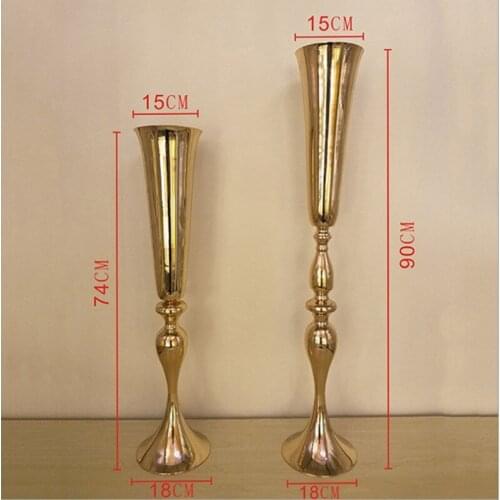 Wedding Table Centerpieces Upscale Metal Flower Vase Rack Stand Party Road Cited Flower Holder Rack Gold Silver Available
