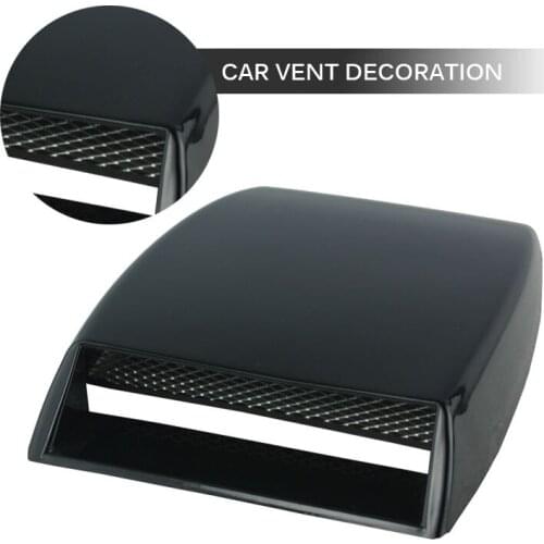 Car Vent Hood Automobiles Car Styling Universal Decorative Air Flow Intake Scoop Turbo Bonnet Vent Cover Hood Convenient