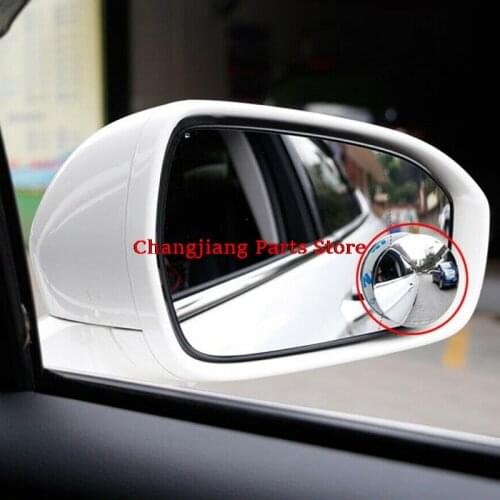 1Pc/2pcs 360 Degree Framless Blind Spot Mirror Wide Angle Convex CarMirror Small Round Side Blindspot Rearview Parking Mirror