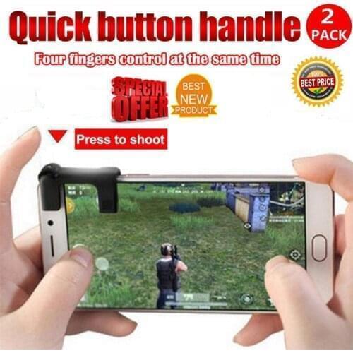 1 Pairs Mobile phone Game Fire Button Controller and joystick Survival Game grip Triggers for Knives Out/PUBG/Rules