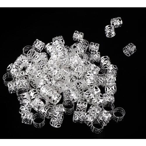 100 Pieces Dreadlocks Metal Hair Cuffs Adjustable Dreadlocks Hair Braiding Decoration Accessory - Elegant and Stylish Design
