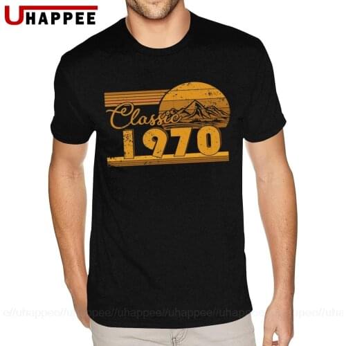 50th Birthday Classic 1970 50 Year Awesome T-Shirts Mens UK Style Fashion Short Sleeves O Neck Urban T shirt 1990S Clothing