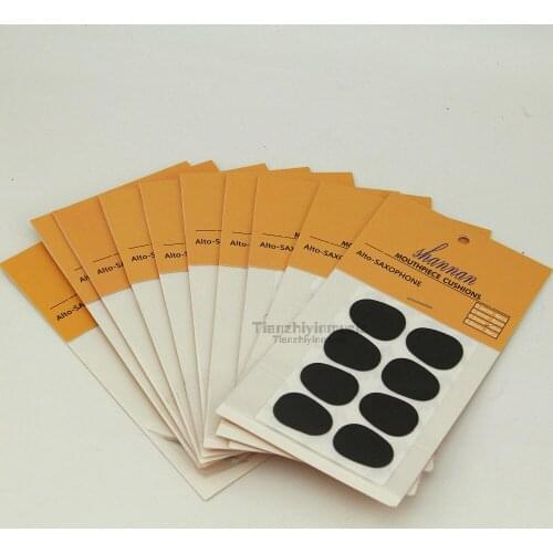 80Pcs Black Round thick Alto tenor saxophone Bakelite head Dental pad