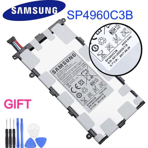 Samsung Original Tablet Battery SP4960C3B For Samsung GALAXY Tab 7.0 Plus P3110 P3100 P6200 P6210 Tablet Battery 4000mAh