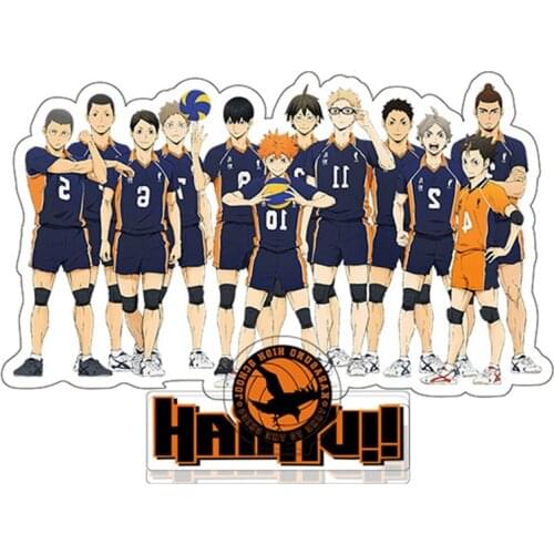 Anime Haikyuu Hinata Kageyama Tsukishima Sugawara Family Acrylic Stand Figure Model Plate Holder Topper Anime Activities Decor