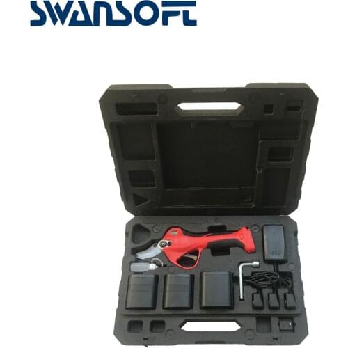 25.2V 2Ah 750W Wireless Electric Scissors 40MM LED Pruning Shears Tree Garden Tool branches Pruning Tools