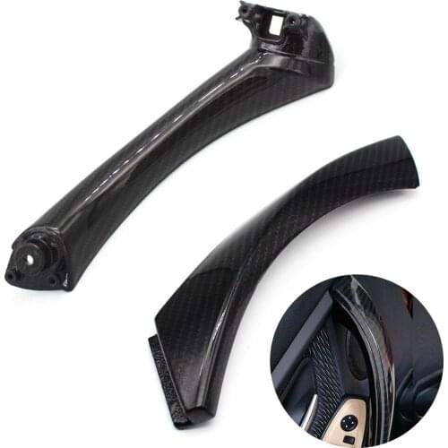 For BMW 3 Series E90 E91 325 330 318 Sedan/Wagon Carbon Fiber Style Interior Door Handle Panel Handle Pull Cover
