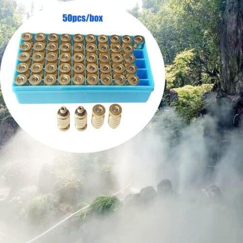 E495 50pcs/box High Pressure Fine Atomizing Nozzle Water Spray Cooling Humidifier 0.1-0.8mm orifice mist brass nozzle sprayer
