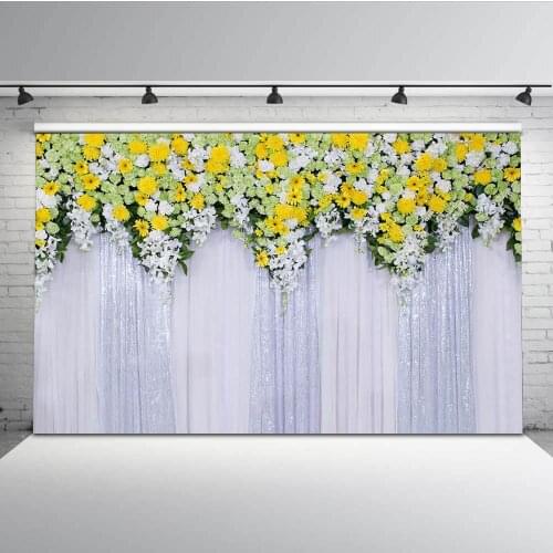 Background Photography Wedding Backdrop Flower Photo Backdrops for Photo Studio Wedding Props Customize MW-112