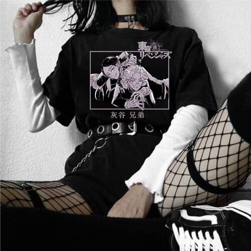 Tokyo Revengers T-Shirt Haitani Rindo Haitani Ran Anime Cosplay Clothes Fashion Summer Spring