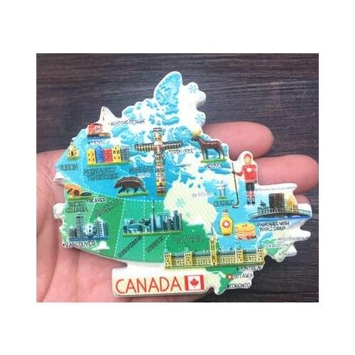 Canadian characteristics travel refrigerator stickers