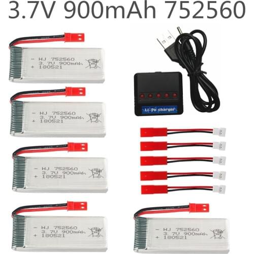 3.7V 900mah LiPo Battery For 8807 8807W Rc Quadcopter Spare Parts 4in1 Balance Charger Lithium Battery Accessories Rc Drones