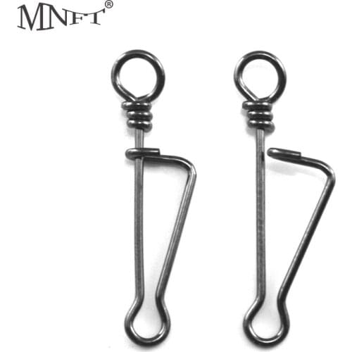 MNFT 25 Pcs Italian Snaps Fishing Tackle Fishing Connector Snap Pin Fishing Lure Bait Rig Accessories
