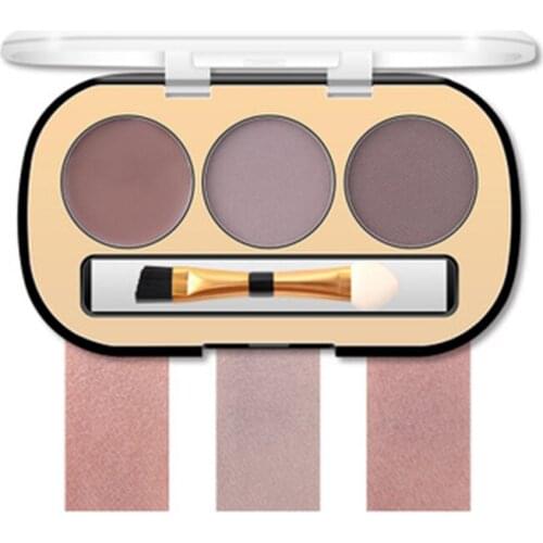 3 Colors Natural Fill-in Eyebrow Palette Waterproof Makeup Brow Powder Resistant Long-lasting Professional Cosmetic Eye Brow