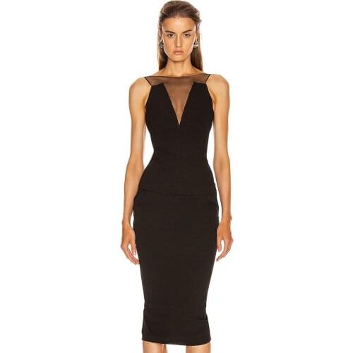 2021 New WomenS Two-Piece Sexy Lace Strapless Sleeveless Tight Pencil Skirt Fashion And Elegant Office High Street Suit