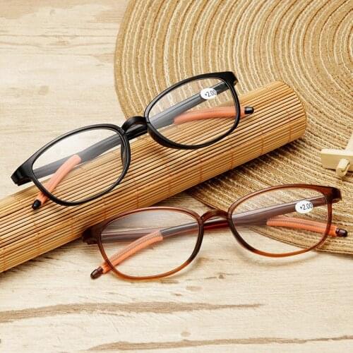 New TR90 Ultralight Women Men Reading Glasses Retro Clear Lens Presbyopic Glasses Female Male Reader Eyewear +1.0 to + 4.0