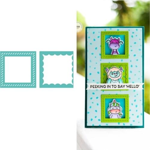 WINDOW FRAMES New Arrival 2021 Metal Cutting Die Scrapbooking DIY Decoration Craft Embossing Stencil Stansmallen Achtergrond