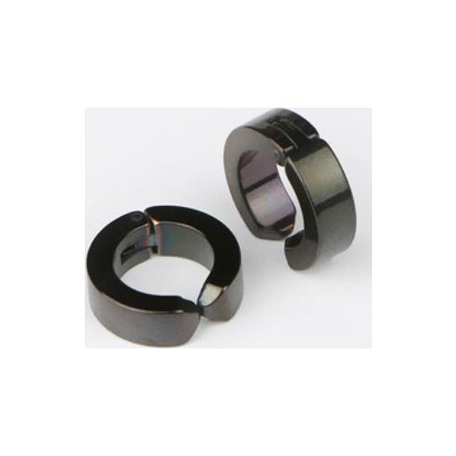 Wholesale 2Pair 4PC There is no ear hole Mens Women Earrings Gothic Barbell Black Earring Female Male